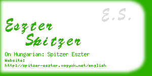 eszter spitzer business card